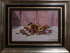 "Vegetable & Fruit Medley" by Vincente Esparza 17" x 25" Oil on Board