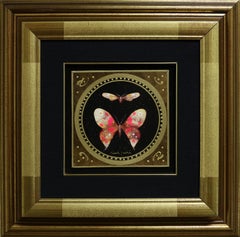 "Surrealistic Butterfly" by Giampaolo Bianchi 6.5 x 6.5inch Mixed Media on Board