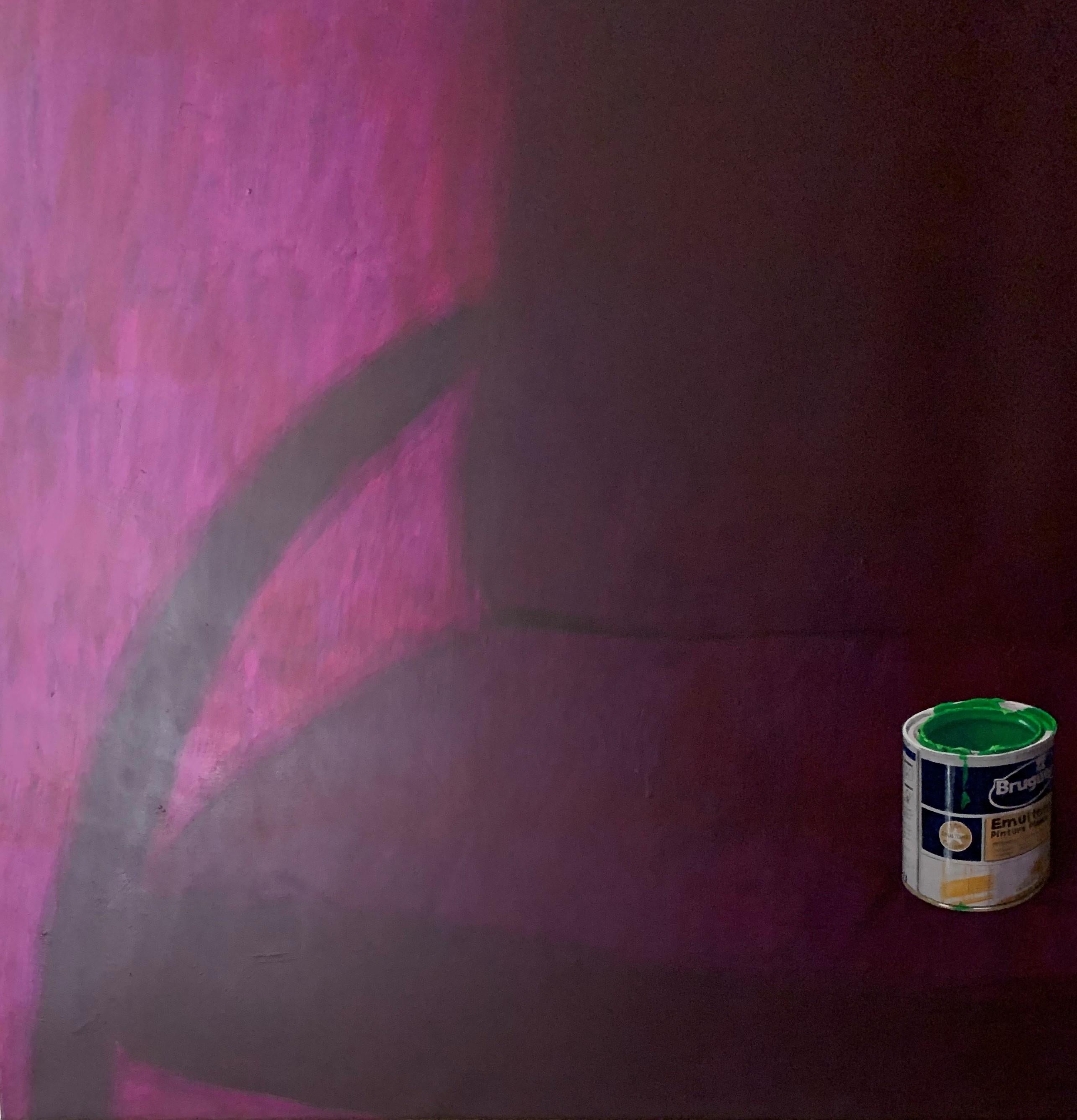 Pintura Morada (Purple Paint) - Black Interior Painting by Antoni Dura