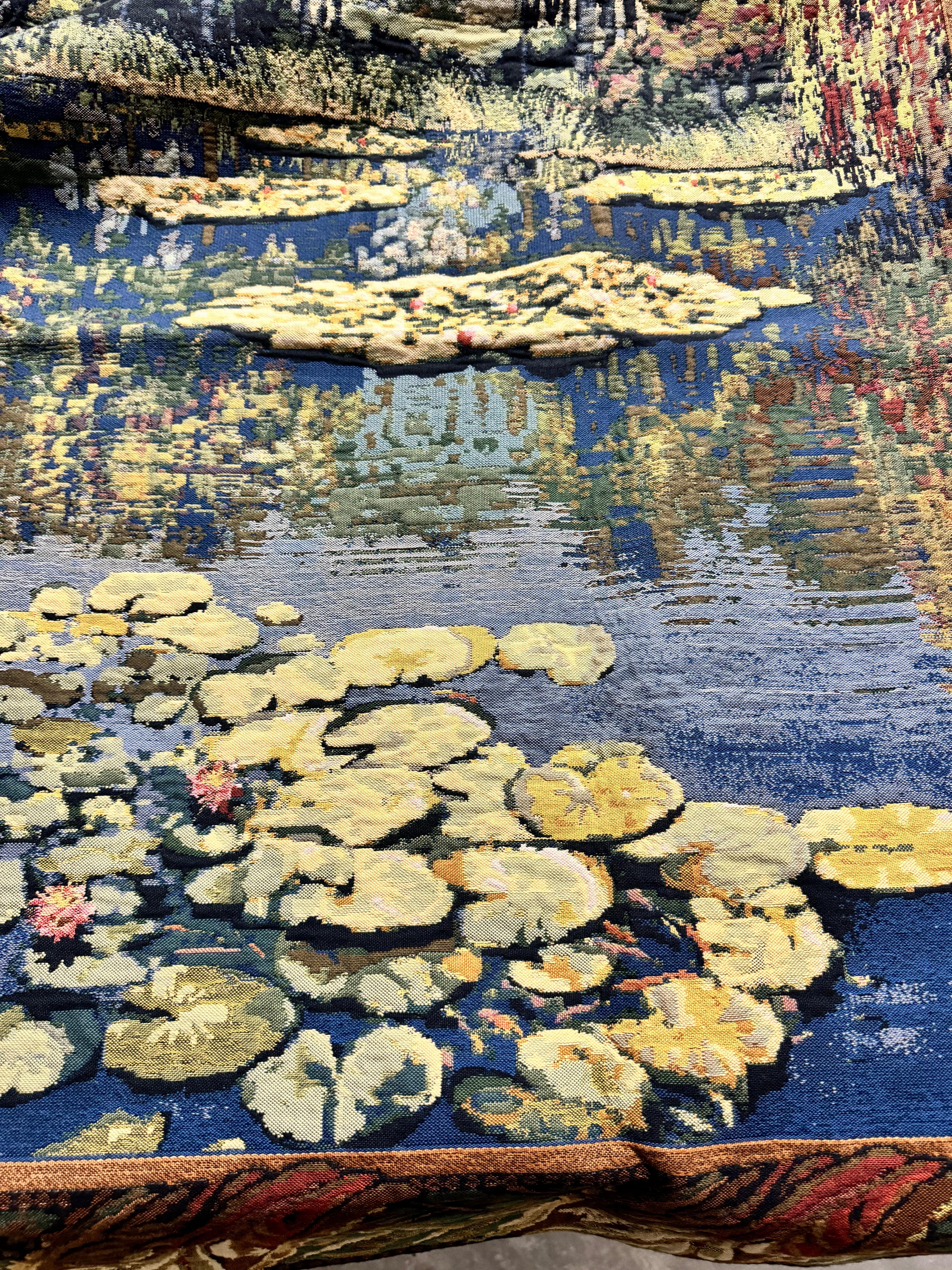Tapisserie d'inspiration Monet inspirée du lac Giverny en vente 4