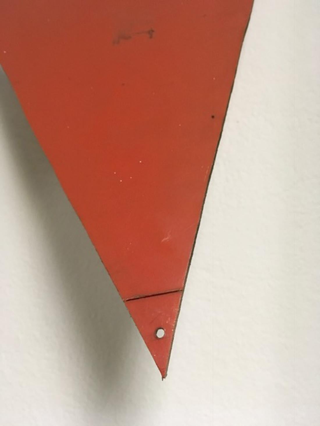 Escultura mural abstracta de PVC lacado en naranja Trademark Mix Media Pop Art en venta 6