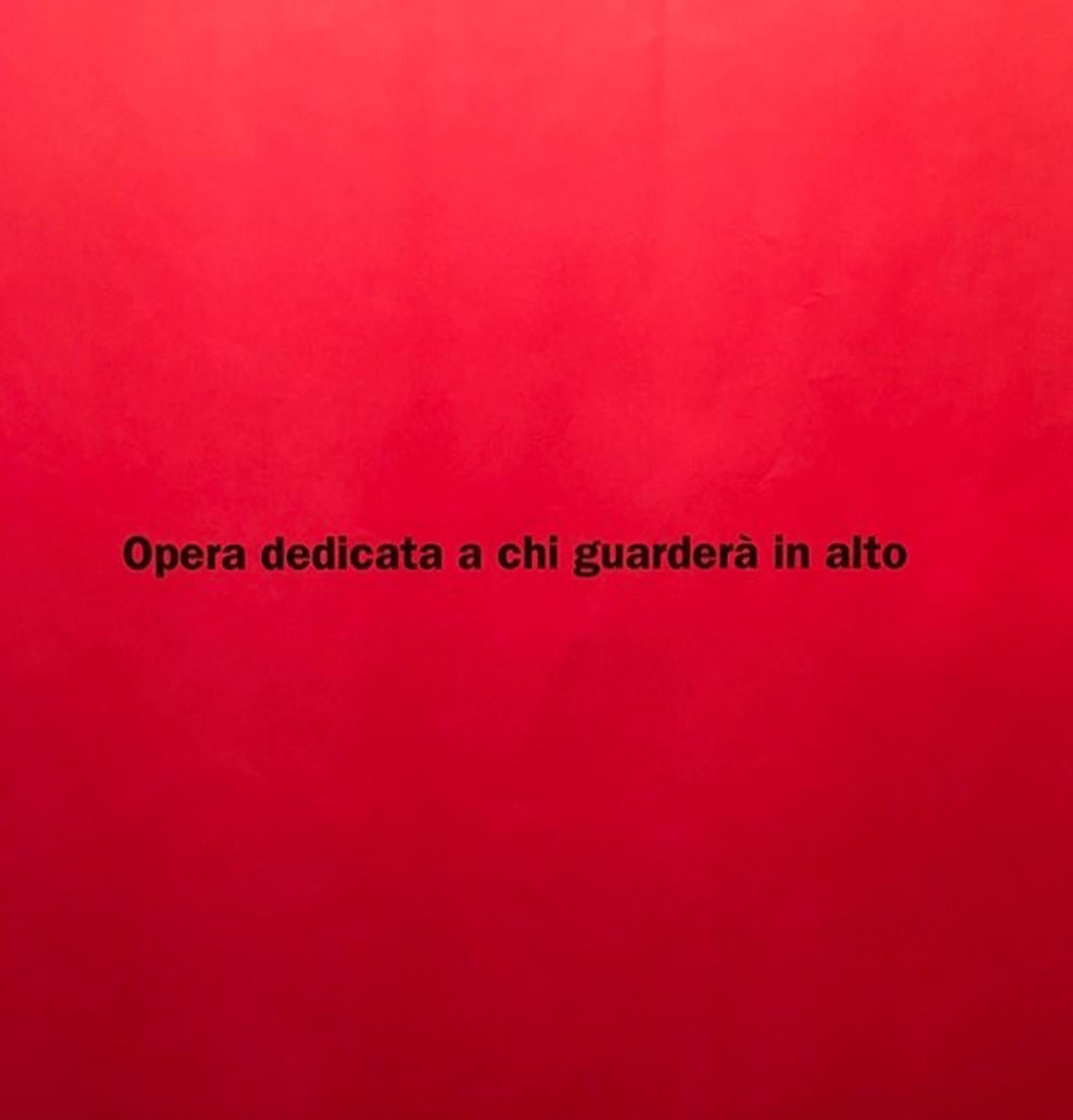 Post it in Red, Multiple Black Print on Red Paper 2013 Triennale Milano Italy For Sale 1