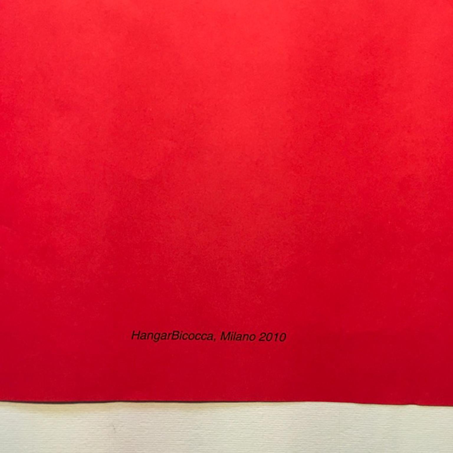 Post it in Red, Multiple Black Print on Red Paper 2013 Triennale Milano Italy For Sale 3