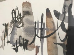 No Title, 1958 Abstract Watercolor on Paper by Erich Keller