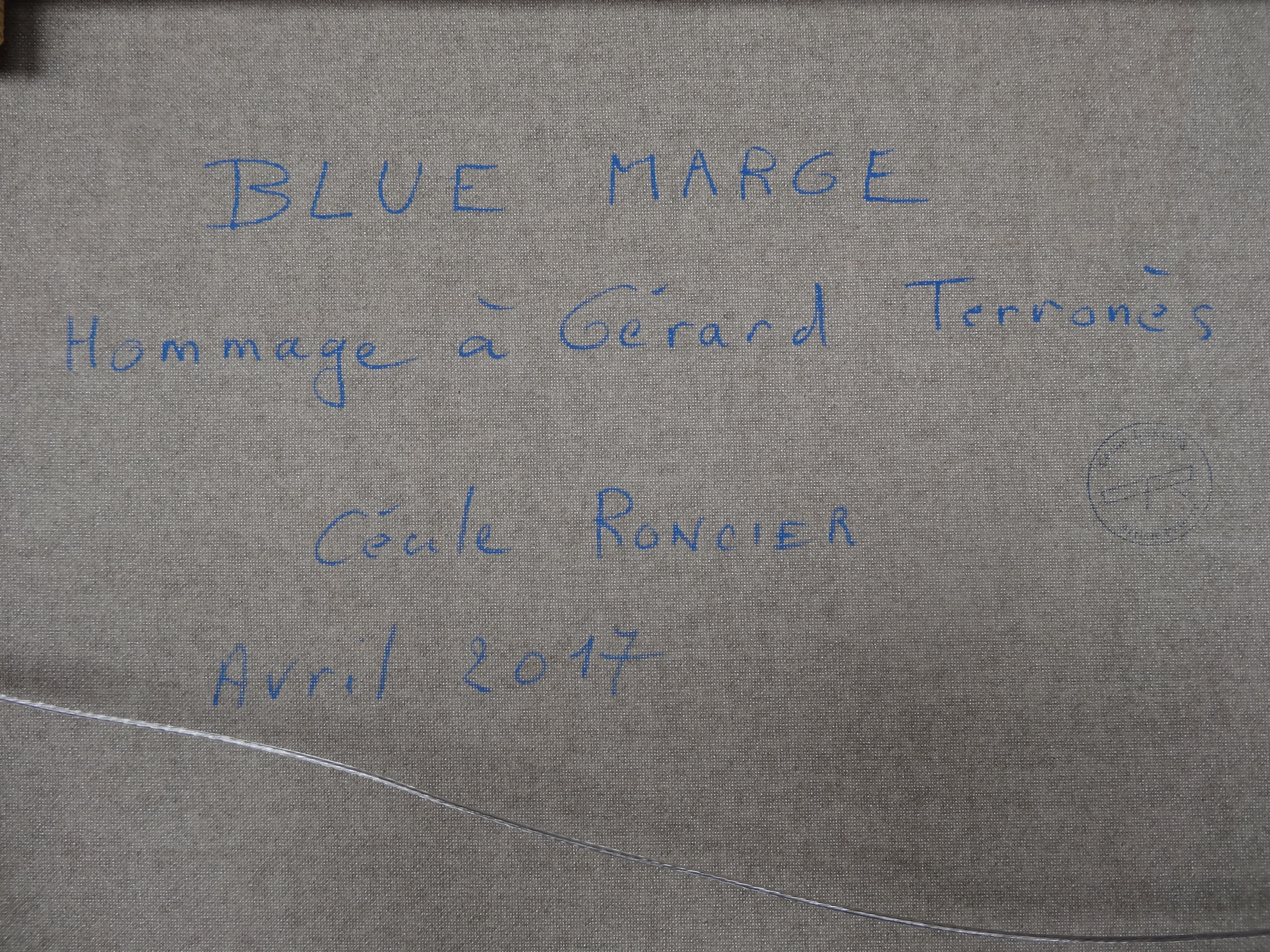 Cécile RONCIER, Painting Blue Marge, 2017 For Sale 13