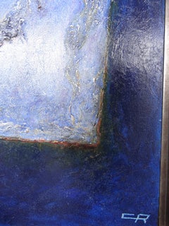 Cécile RONCIER, Painting Blue Marge, 2017