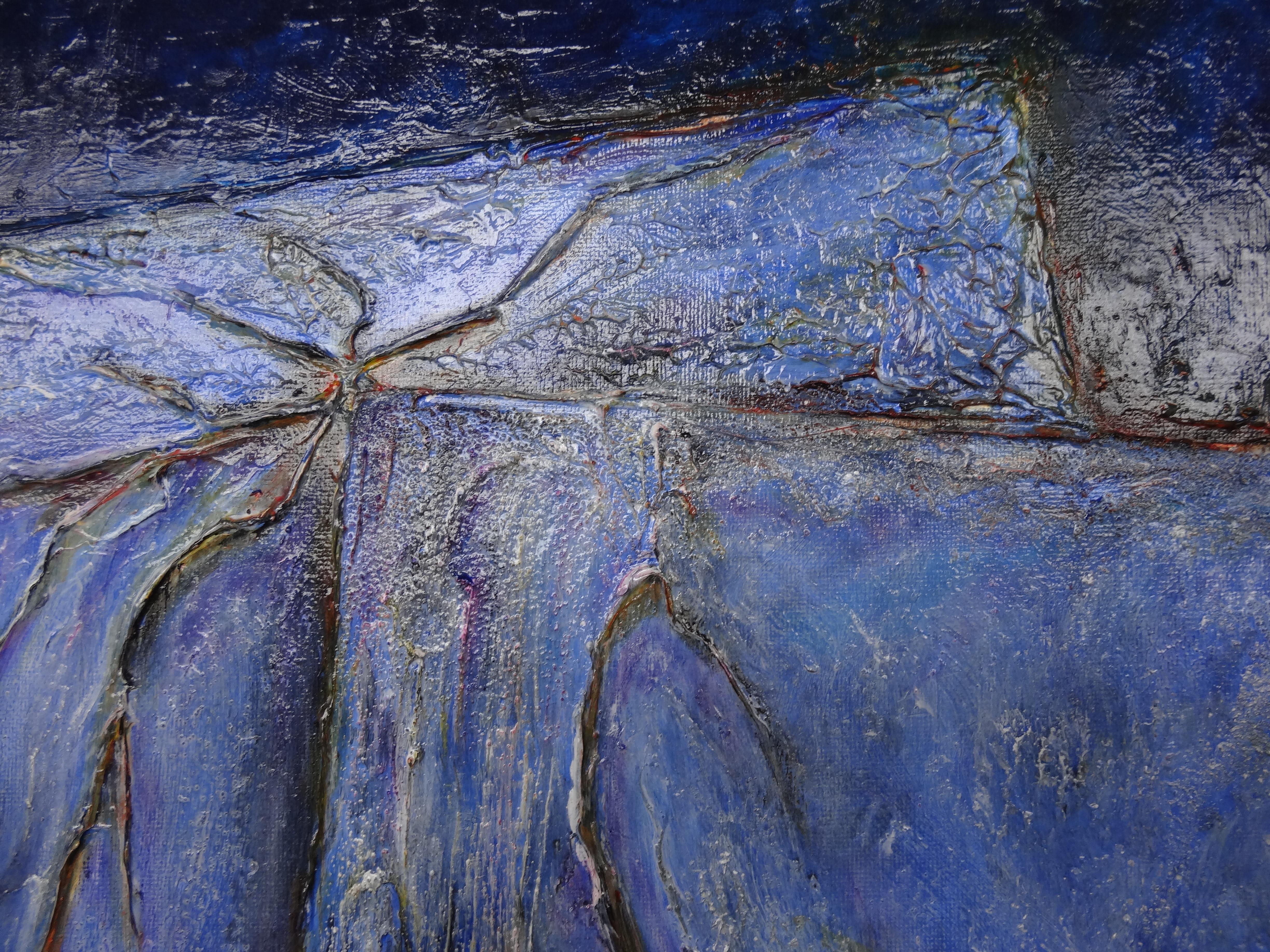 Cécile RONCIER, Painting Blue Marge, 2017 For Sale 4