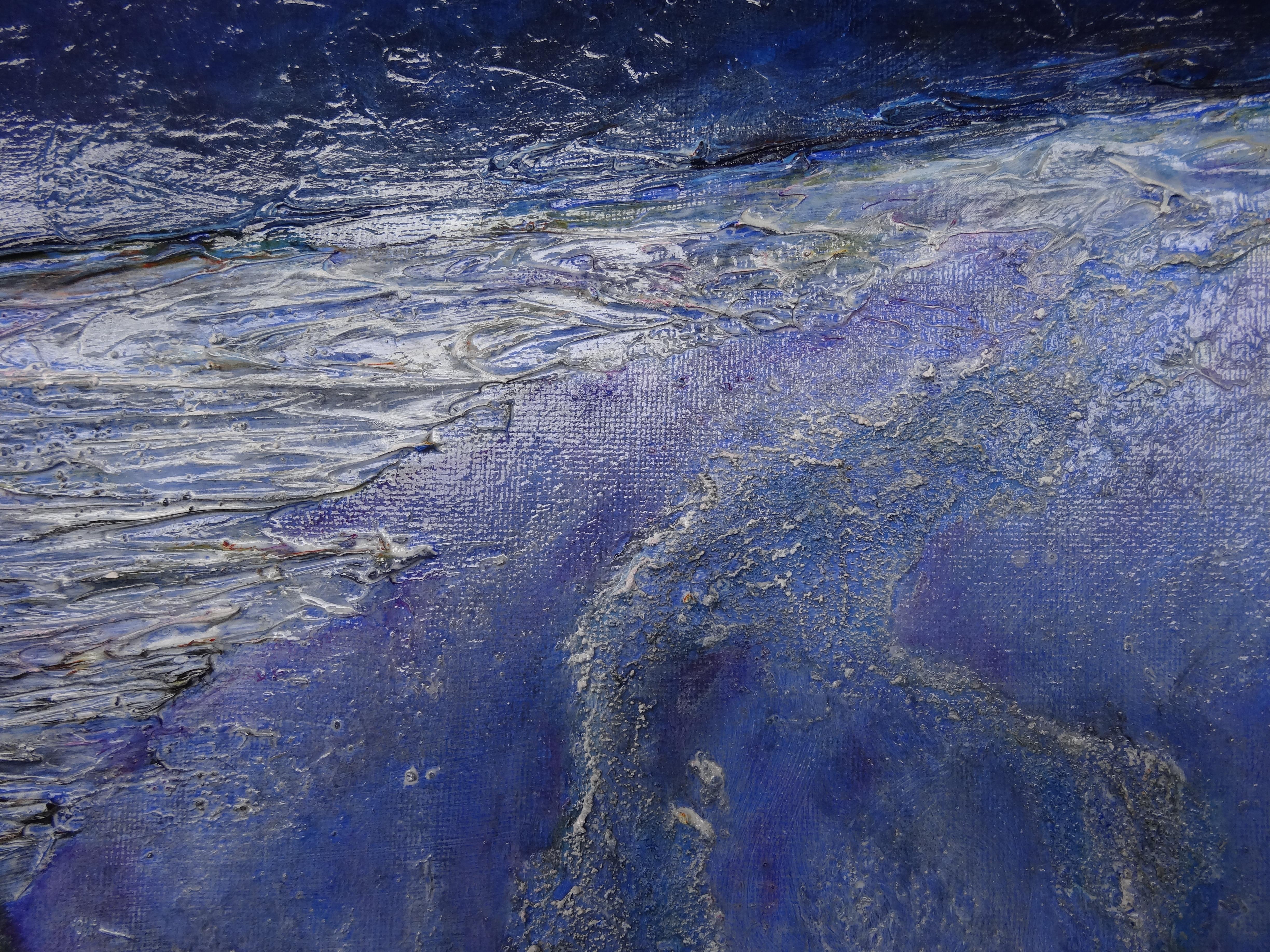 Cécile RONCIER, Painting Blue Marge, 2017 For Sale 6