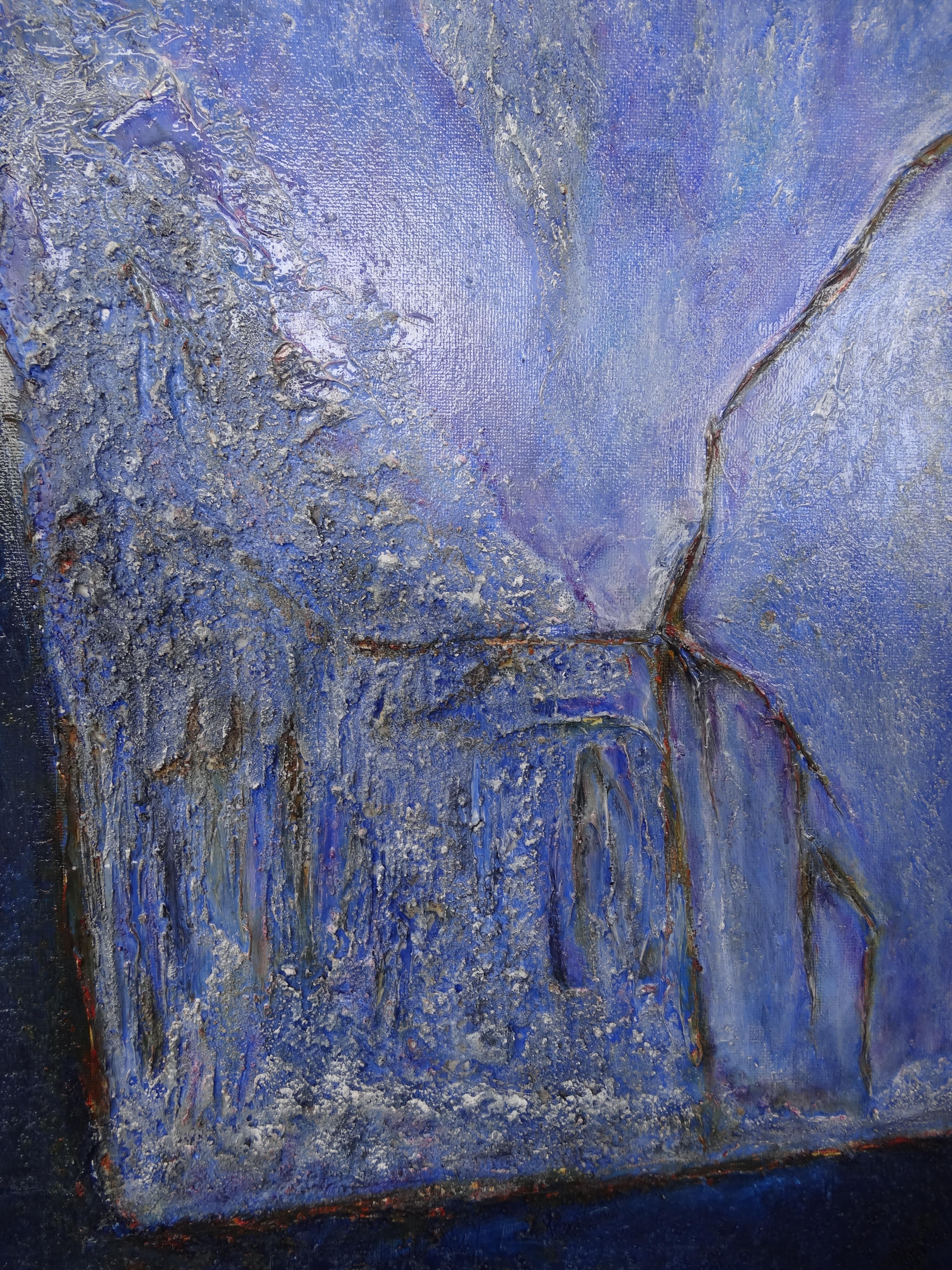 Cécile RONCIER, Painting Blue Marge, 2017 For Sale 9