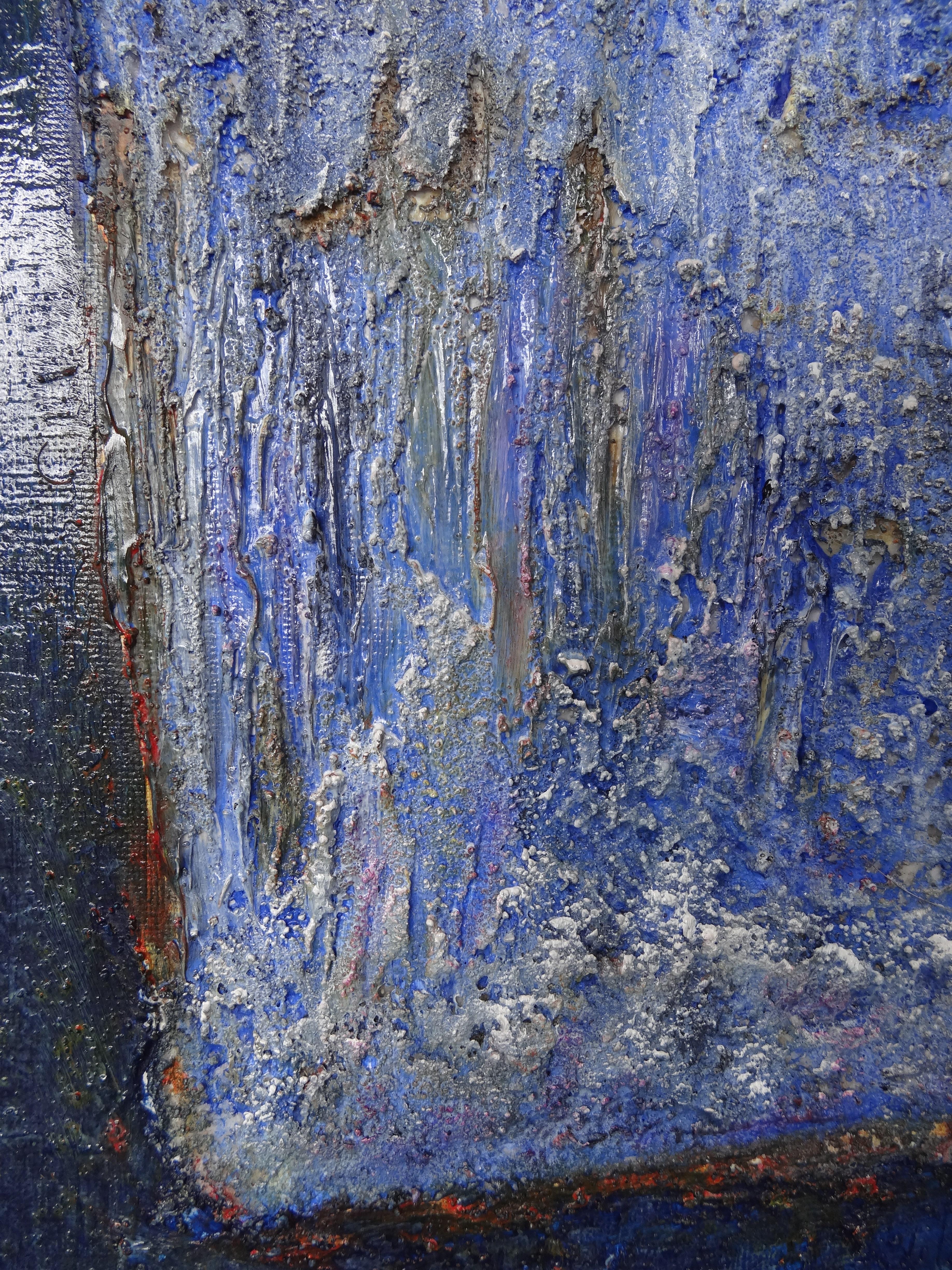 Cécile RONCIER, Painting Blue Marge, 2017 For Sale 8