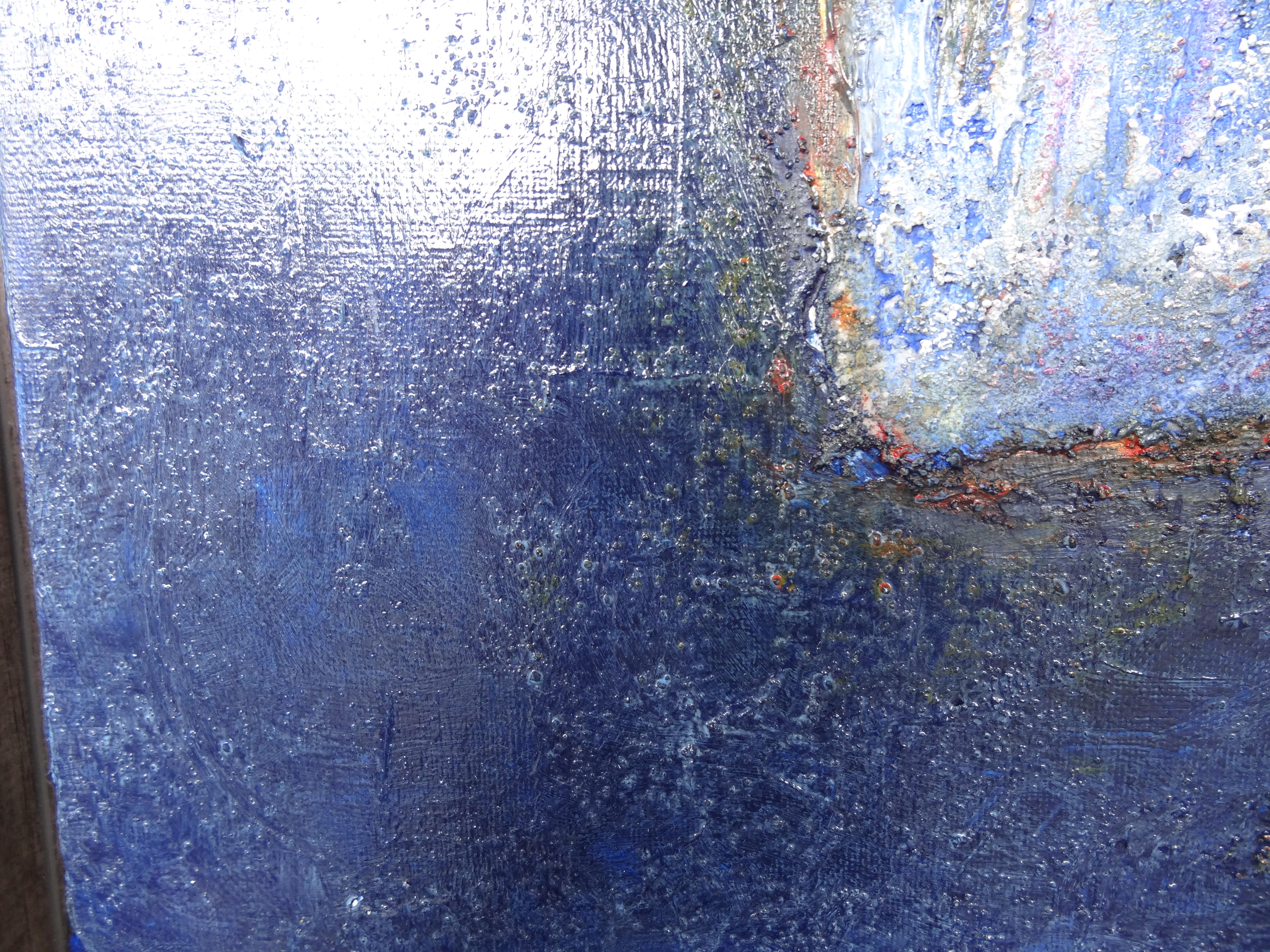 Cécile RONCIER, Painting Blue Marge, 2017 For Sale 10
