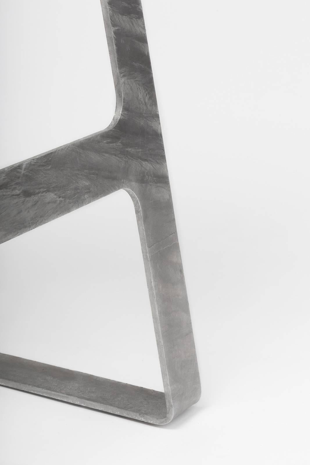 Américain Tabouret A_ en acier galvanisé prototype de hauteur de bar de Jonathan Nesci en vente