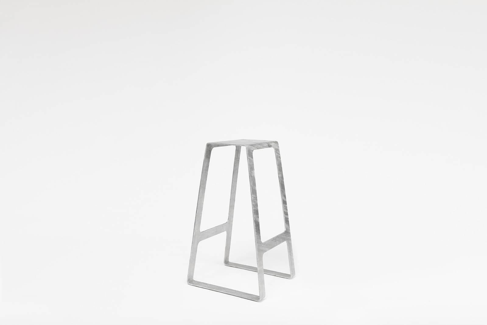 galvanized stool