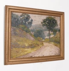 A.A. Bosshart Oil on Canvas Landscape Painting Early 20th Century