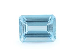 AA Natural Aquamarine Loose Gemstone For Jewelry Making 9x7mm Octagon 2.36 Cts