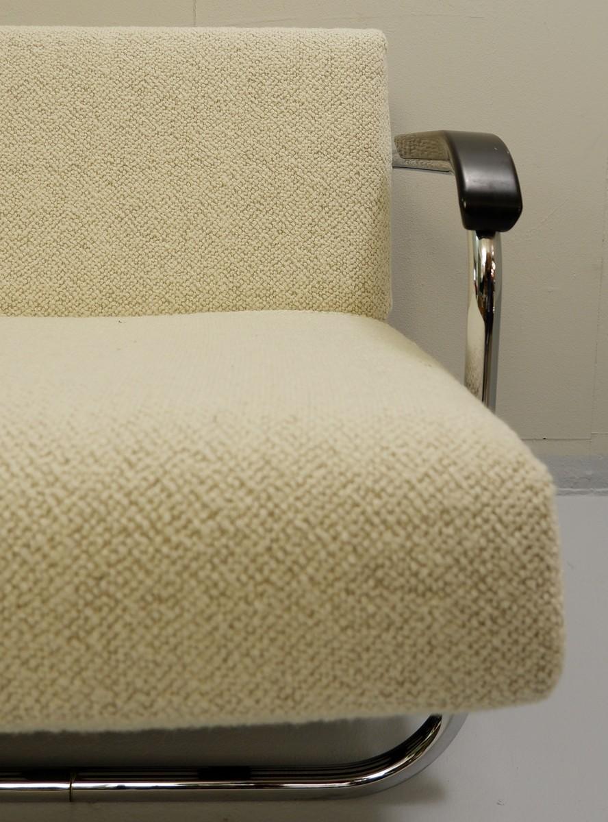 AA1 Sofabett von Alvar Aalto für MisuraEmme mit röhrenförmiger Struktur in Chrom (Europäisch)