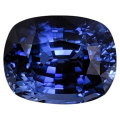 AAA 9Ct Natural Royal Blue Sapphire Cushion Cut 12×9.5 mm: Loose Gemstone