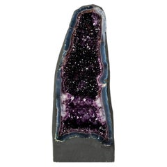 AAA Amethyst Geode Cathedral with Gemmy Royal Purple Druzy