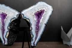AAA Blue Lace Agate Butterfly Wings Geode