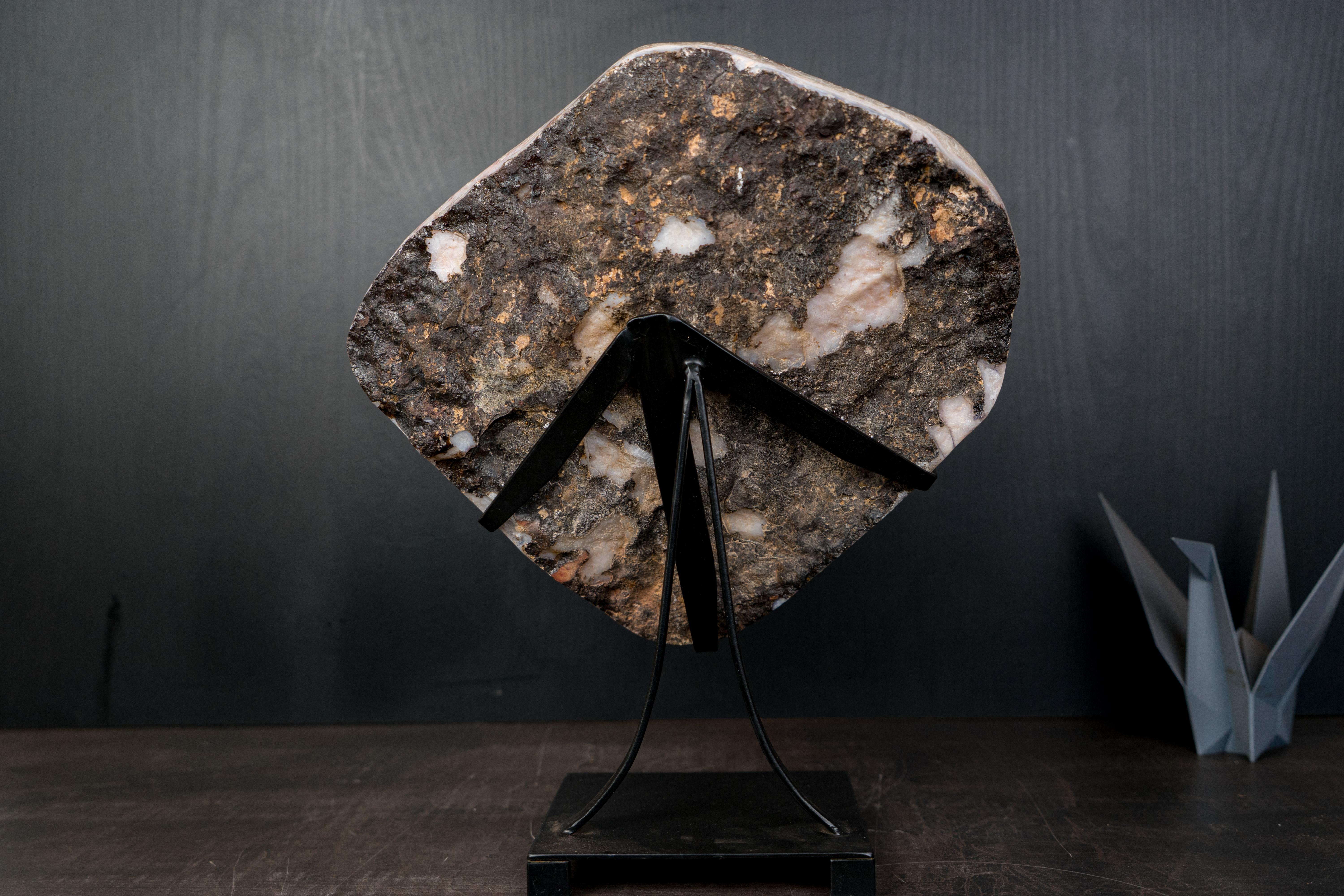 AAA Citrine Cluster with Sparkly Golden-Orange Druzy For Sale 4