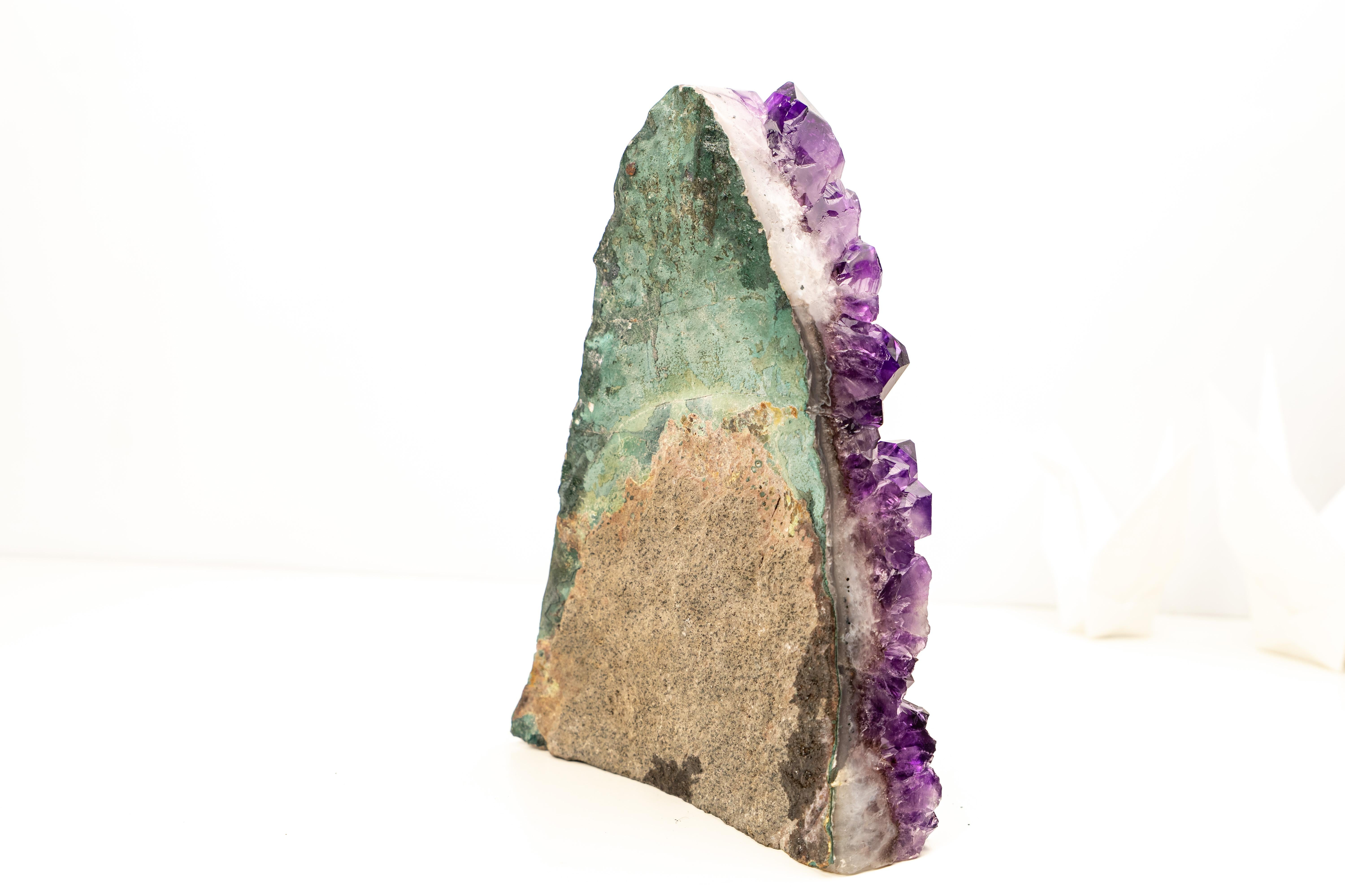 AAA-Grade Amethyst Cluster with Large Druzy Crystals For Sale 6