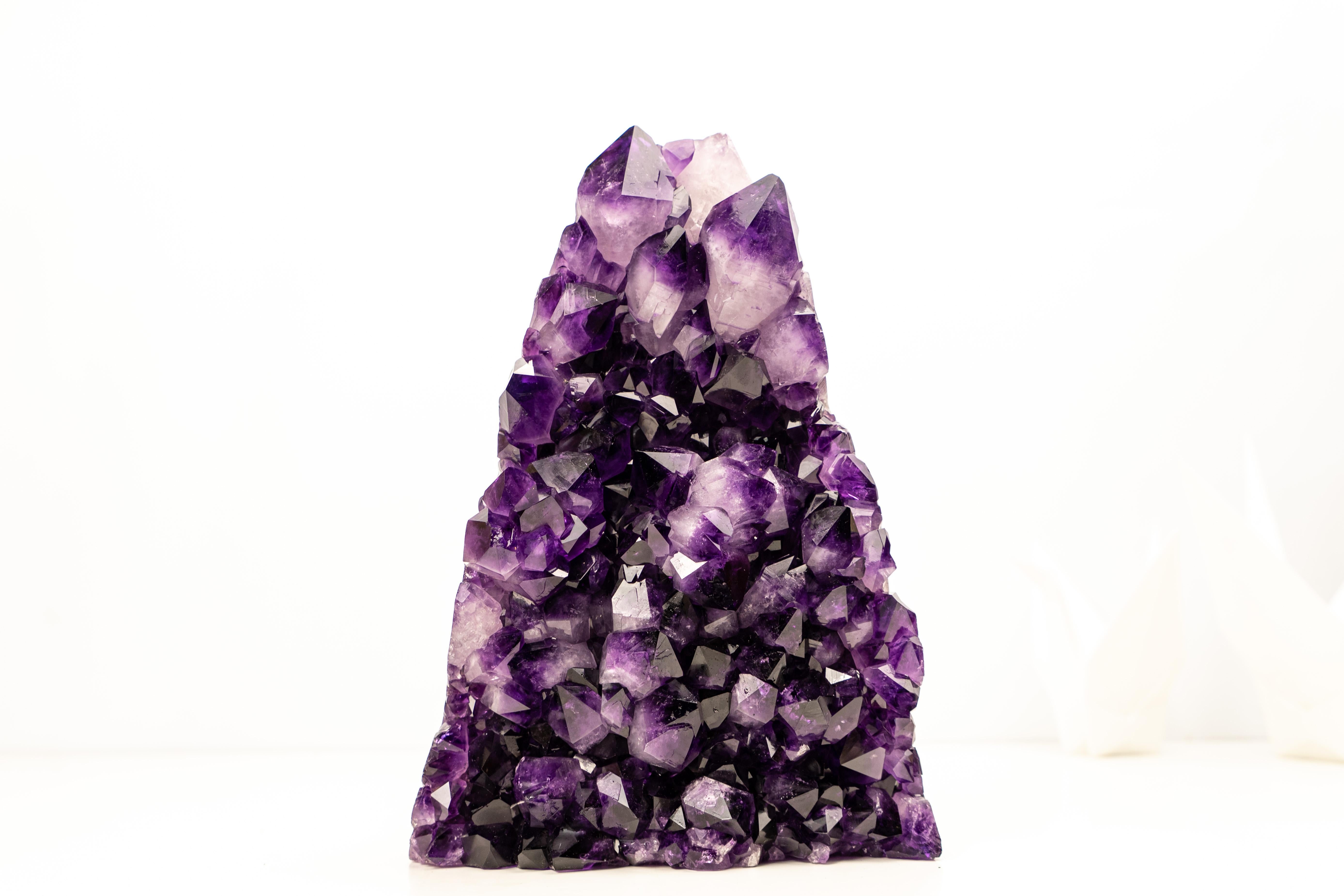 AAA-Grade Amethyst Cluster with Large Druzy Crystals For Sale 4