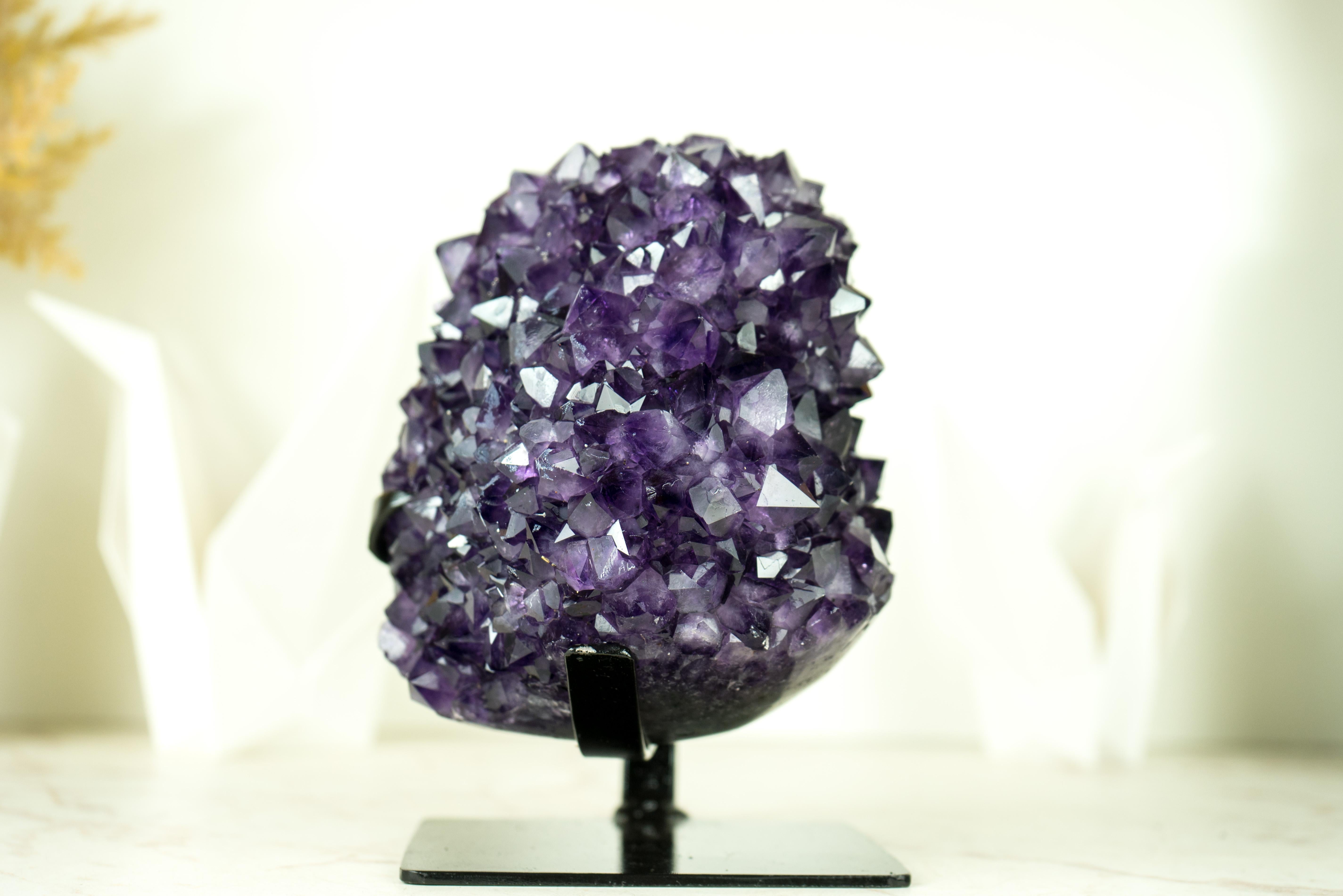 AAA-Grade Amethyst Flower with Grape Jelly Purple  8