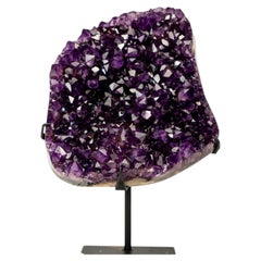 AAA-Grade Amethyst Geode Cluster with Rare Stalactite Flower