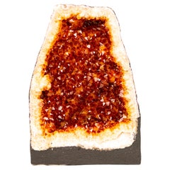 Geoda Catedral de Citrino Grado AAA con Druzy Citrino Naranja Madeira
