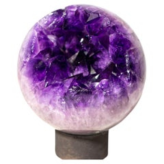 Sculptural Grape Jelly Purple Amethyst Sphere, AAA-Grade, 8-Inches