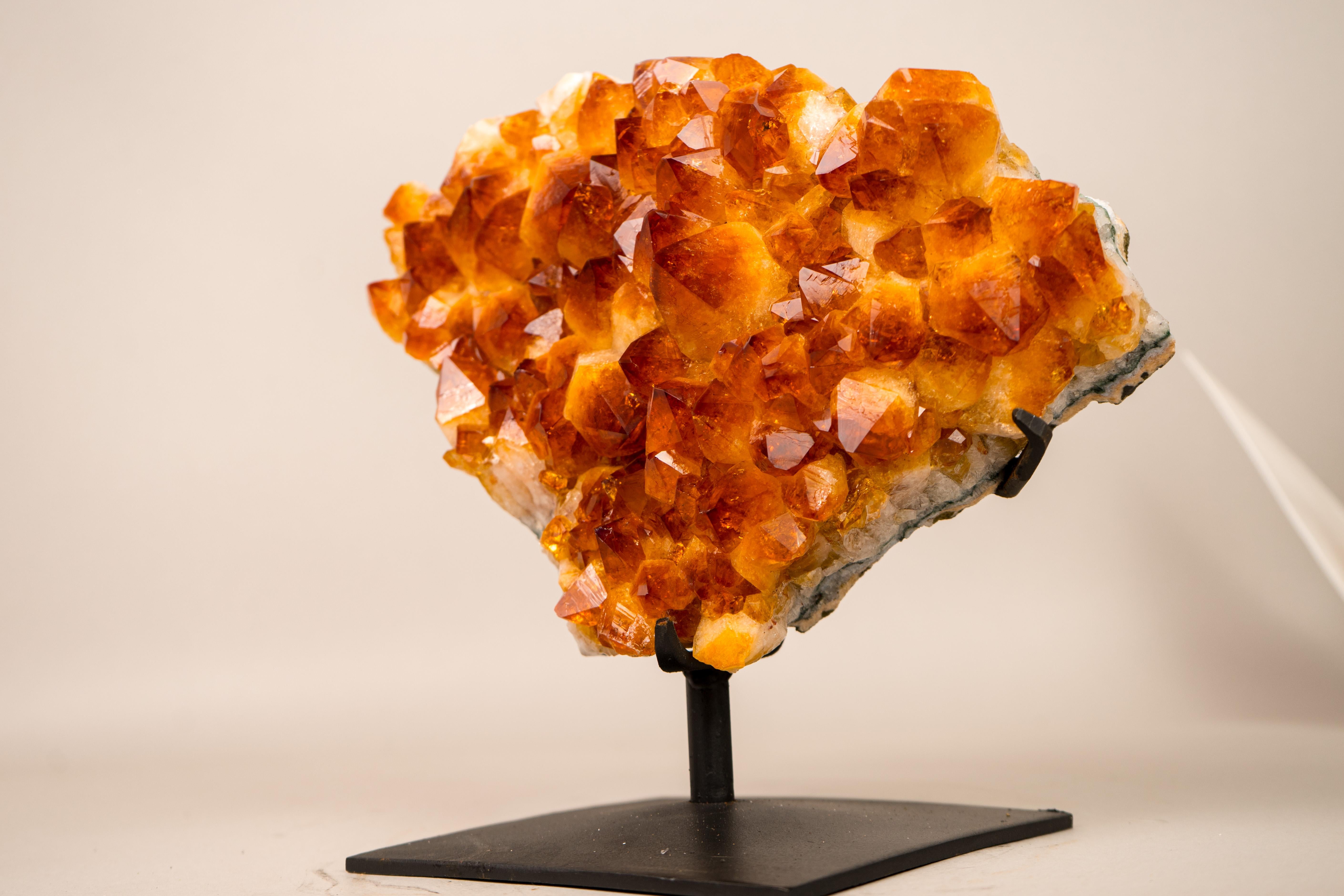 AAA-Grade Natural Citrine Crystal Cluster For Sale 3