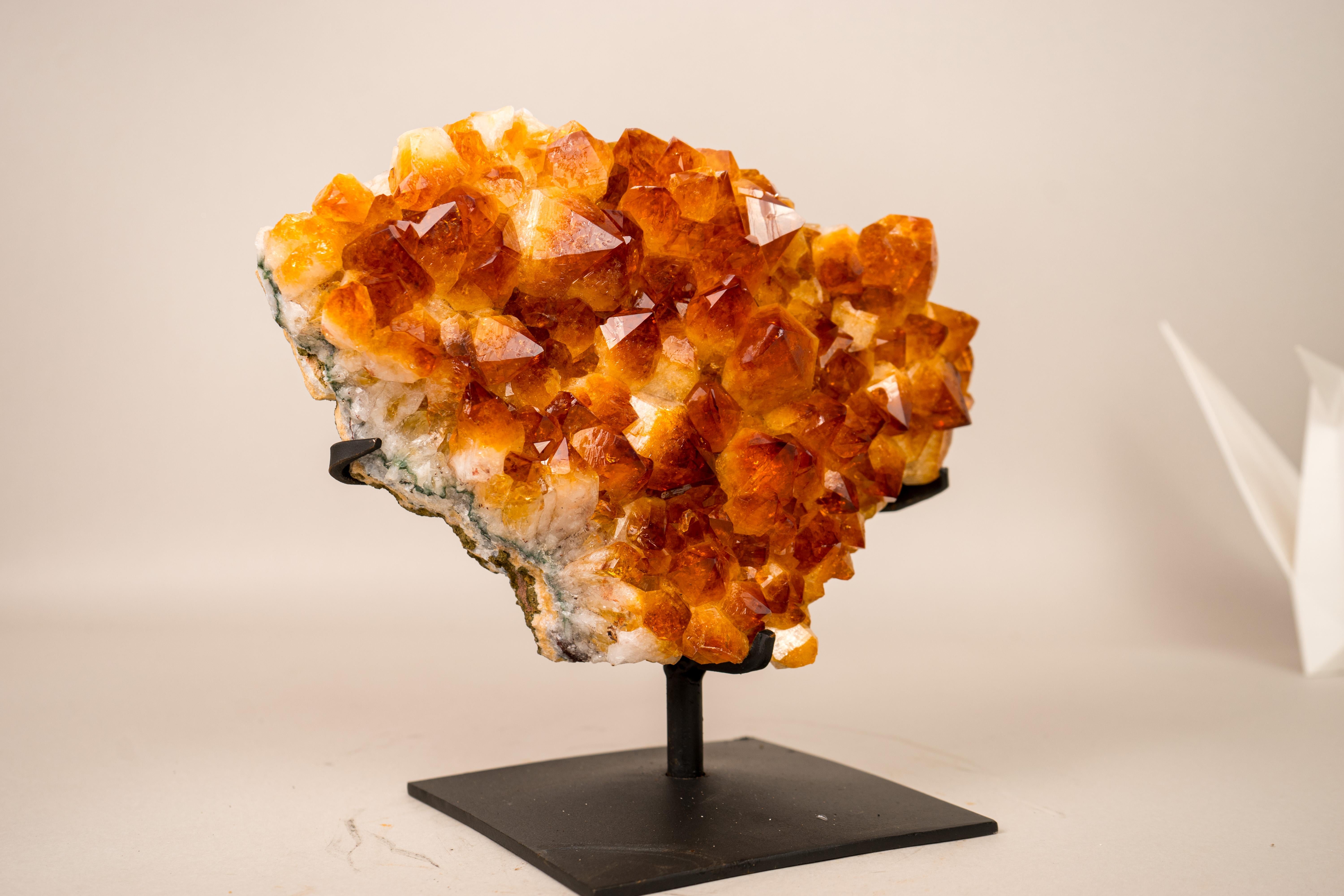 AAA-Grade Natural Citrine Crystal Cluster For Sale 4