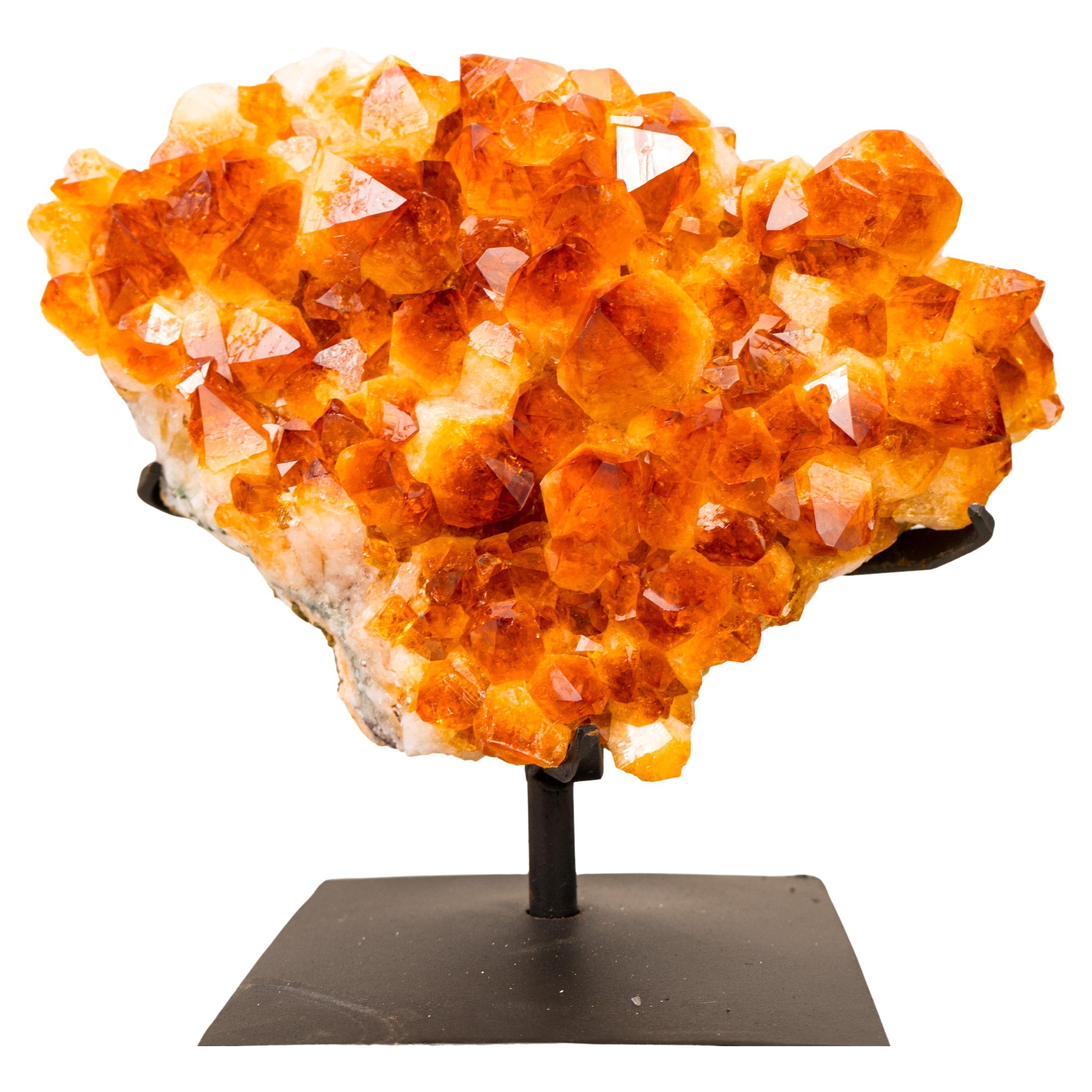 AAA-Grade Natural Citrine Crystal Cluster For Sale