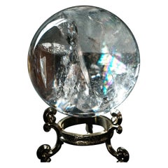 AAA-Grade Natural Water-Clear Quartz Sphere