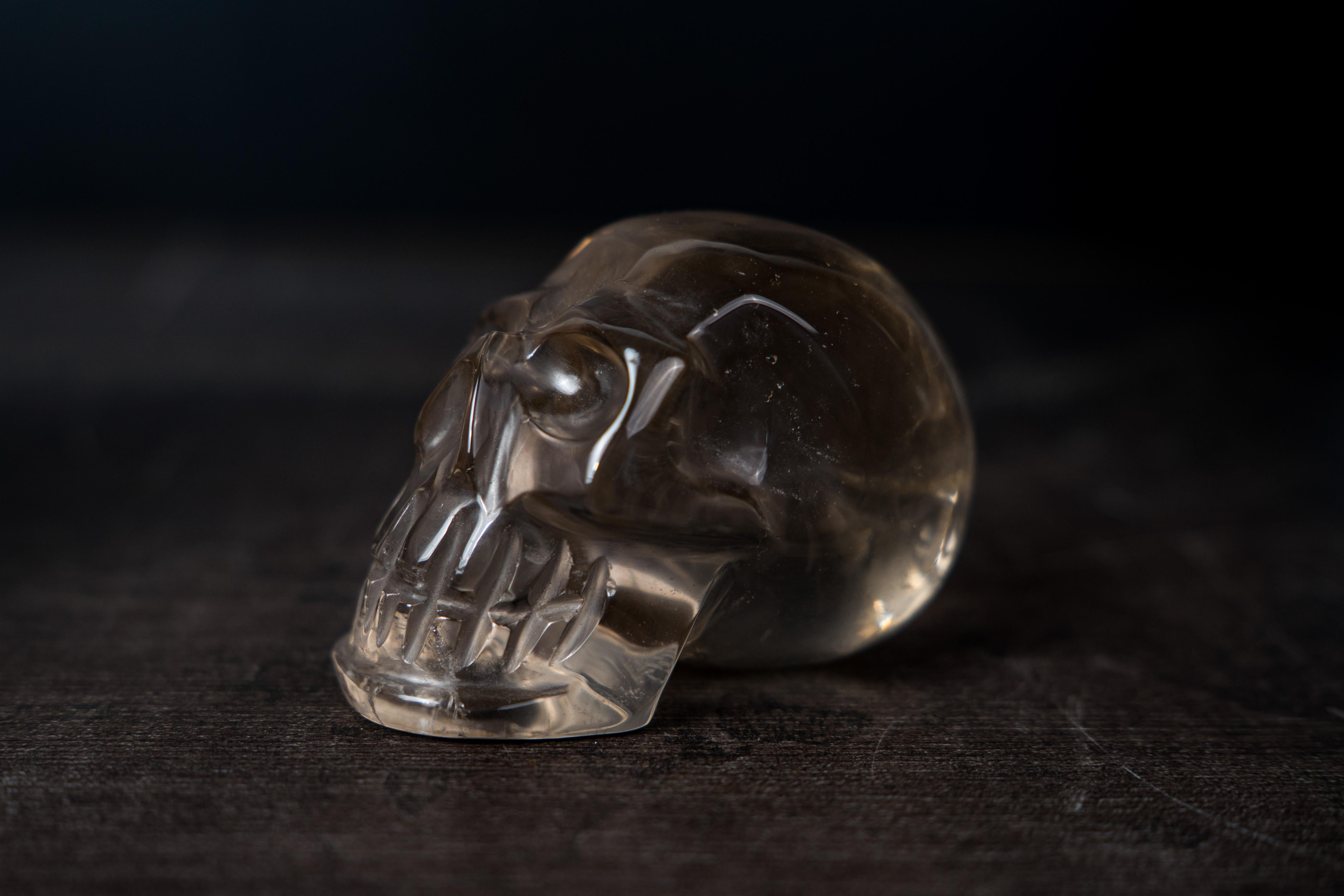 Crystal AAA-Grade Smoky Citrine Quartz Skull For Sale