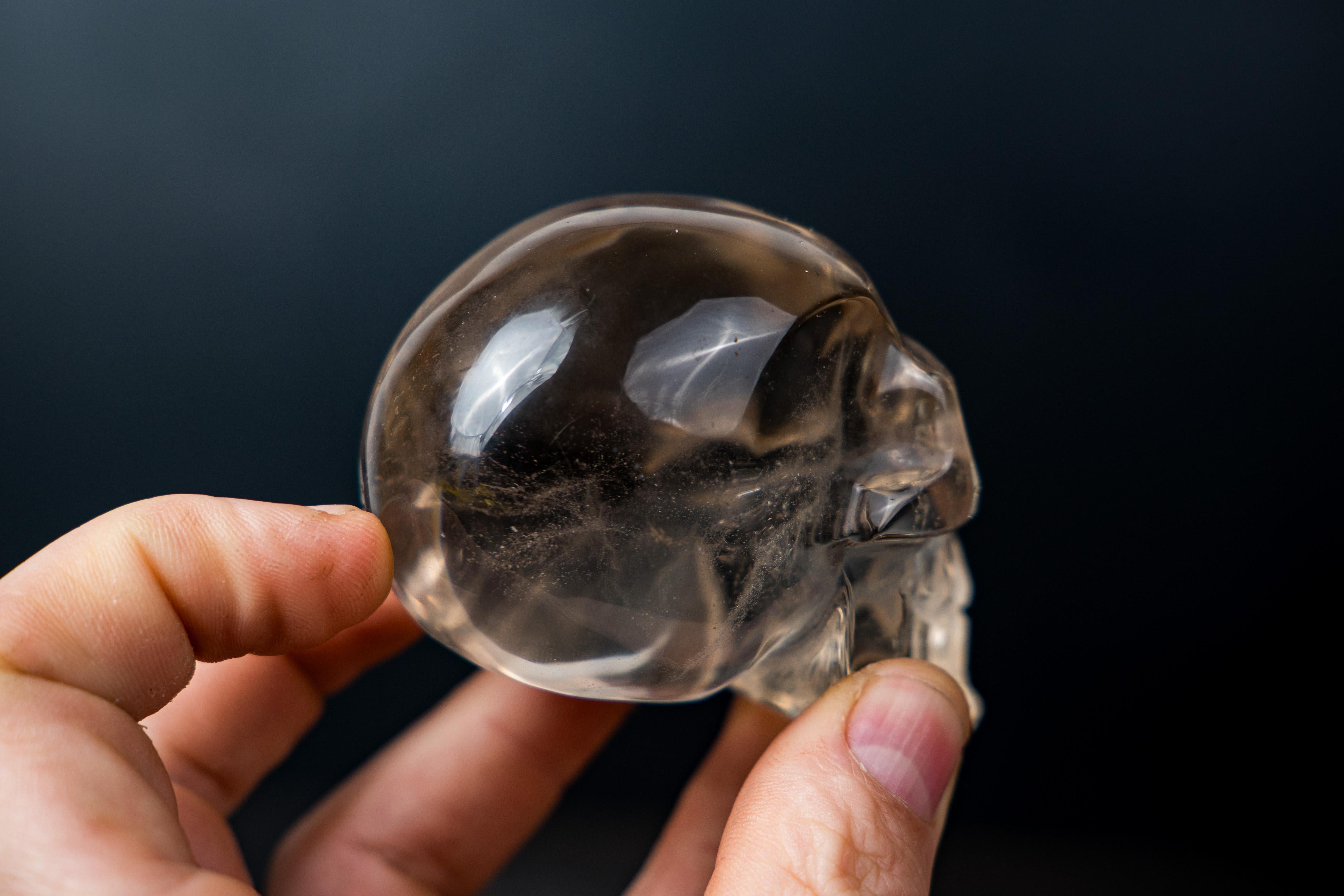 AAA-Grade Smoky Citrine Quartz Skull For Sale 2