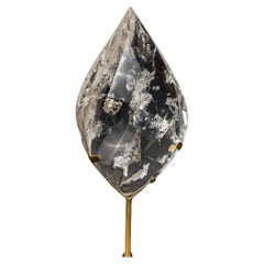 AAA-Grade Water-Clear Quartz Flame Sculpture