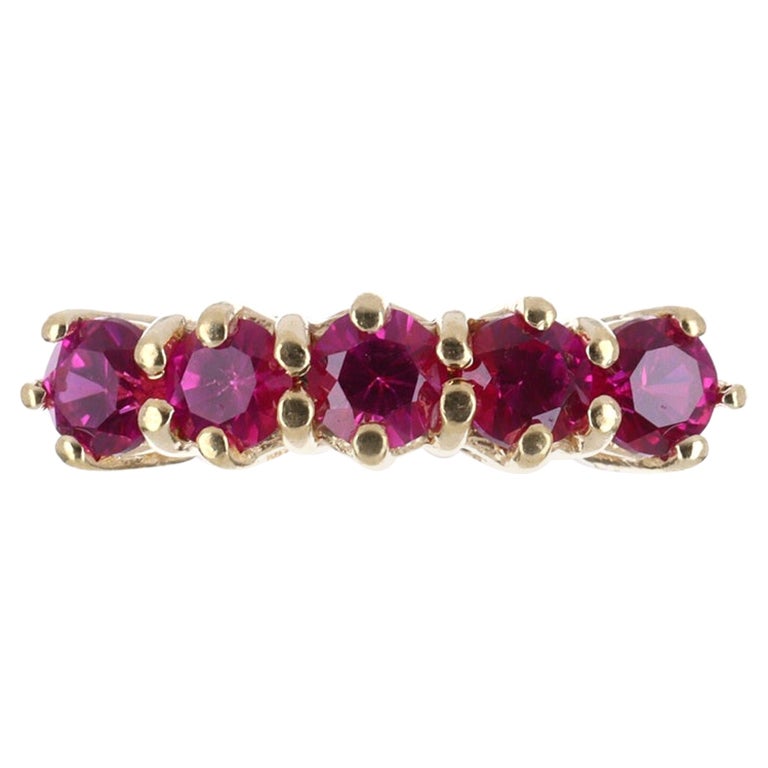 AAA+ Anello impilabile con rubellite di alta moda