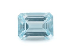 AAA Natural Aquamarine 9x7mm Loose Gemstone For Jewelry Making Octagon 2.04 Cts