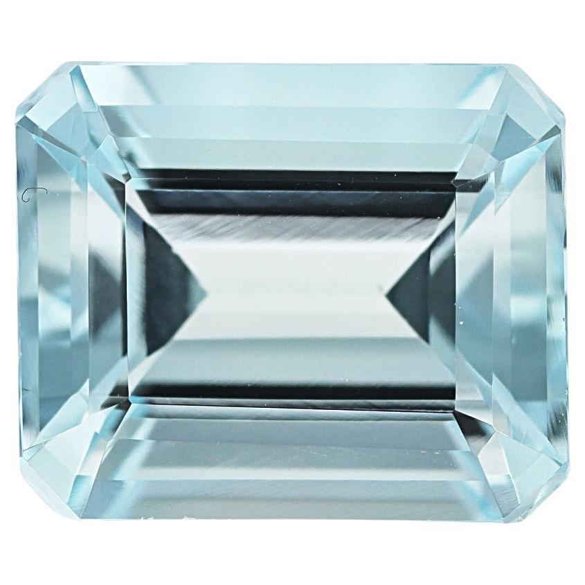 AAA Aguamarina Natural Gema Suelta Para Joyería 11x9mm Octágono 3.92 Cts