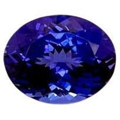 AAA Natural Blue Tanzanite Oval Cut 8.93 Ct Loose Gemstone Tanzanite Jewelry