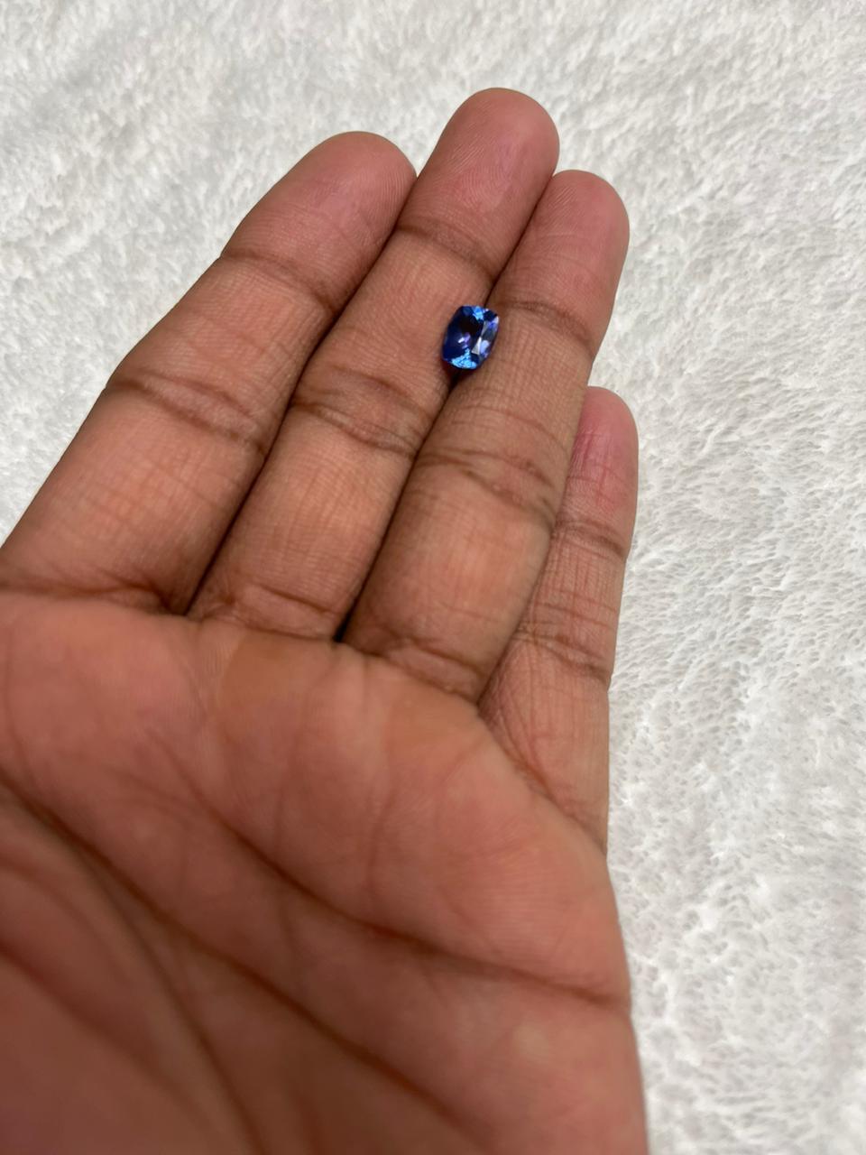 SKU - 
Size - 8x6mm
Shape - cushion
Grade - AAA
Weight - 1.52
Price - $290

AAA Tanzanite is one of the rarest gemstones in the world. Get this beautiful gem to grace your collection with charm and shine. Tanzanite displays intense colour play. The
