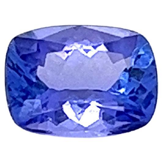 AAA Natural Tanzanite Cushion Shape 1.52 Cts Faceted Cut 8x6mm Loose Gemstone  For Sale