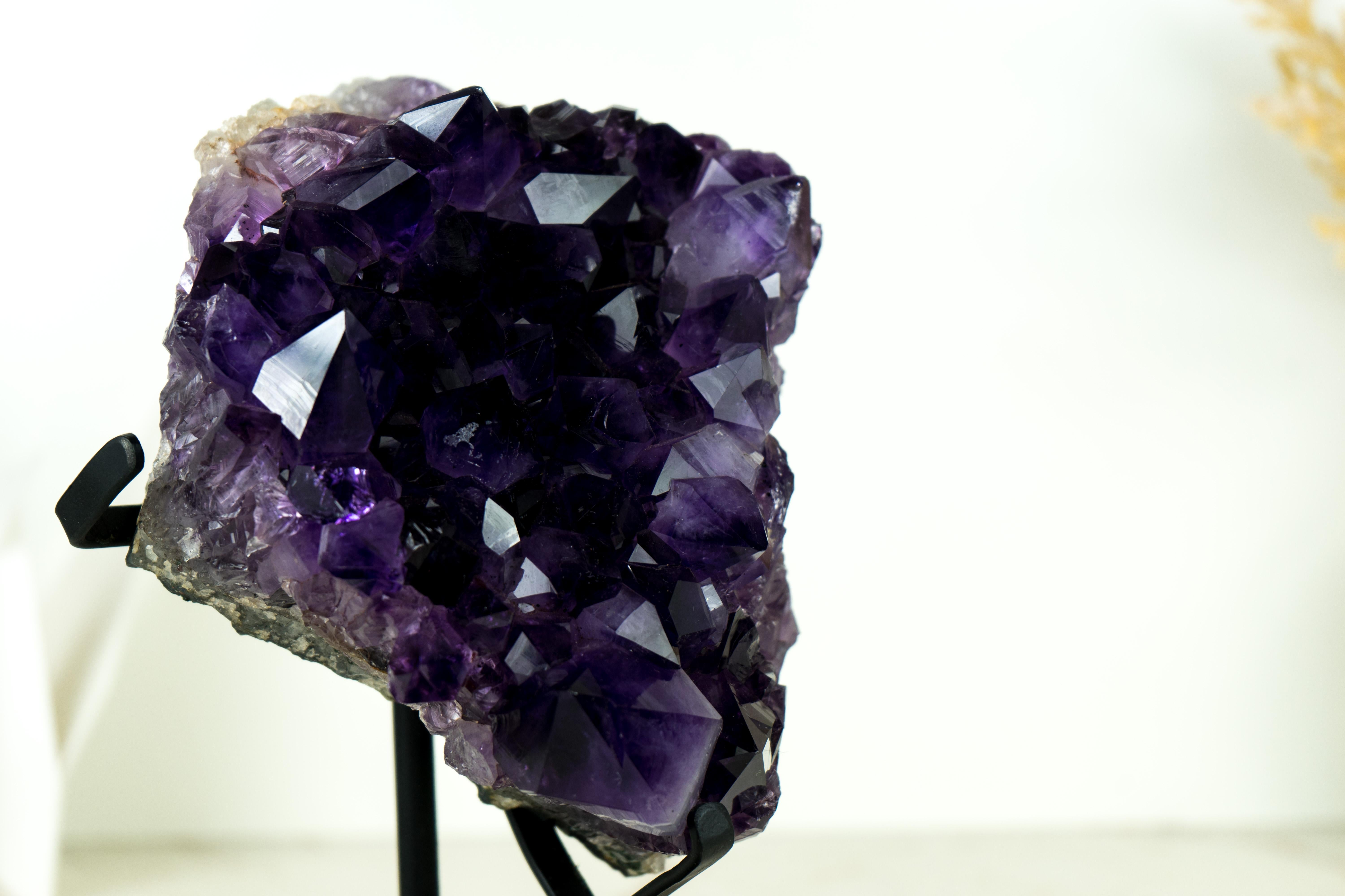 AAA-Qualität Amethyst Geode Cluster mit Traubengelb-Lila Amethyst Druzy, AAA-Qualität (Achat) im Angebot