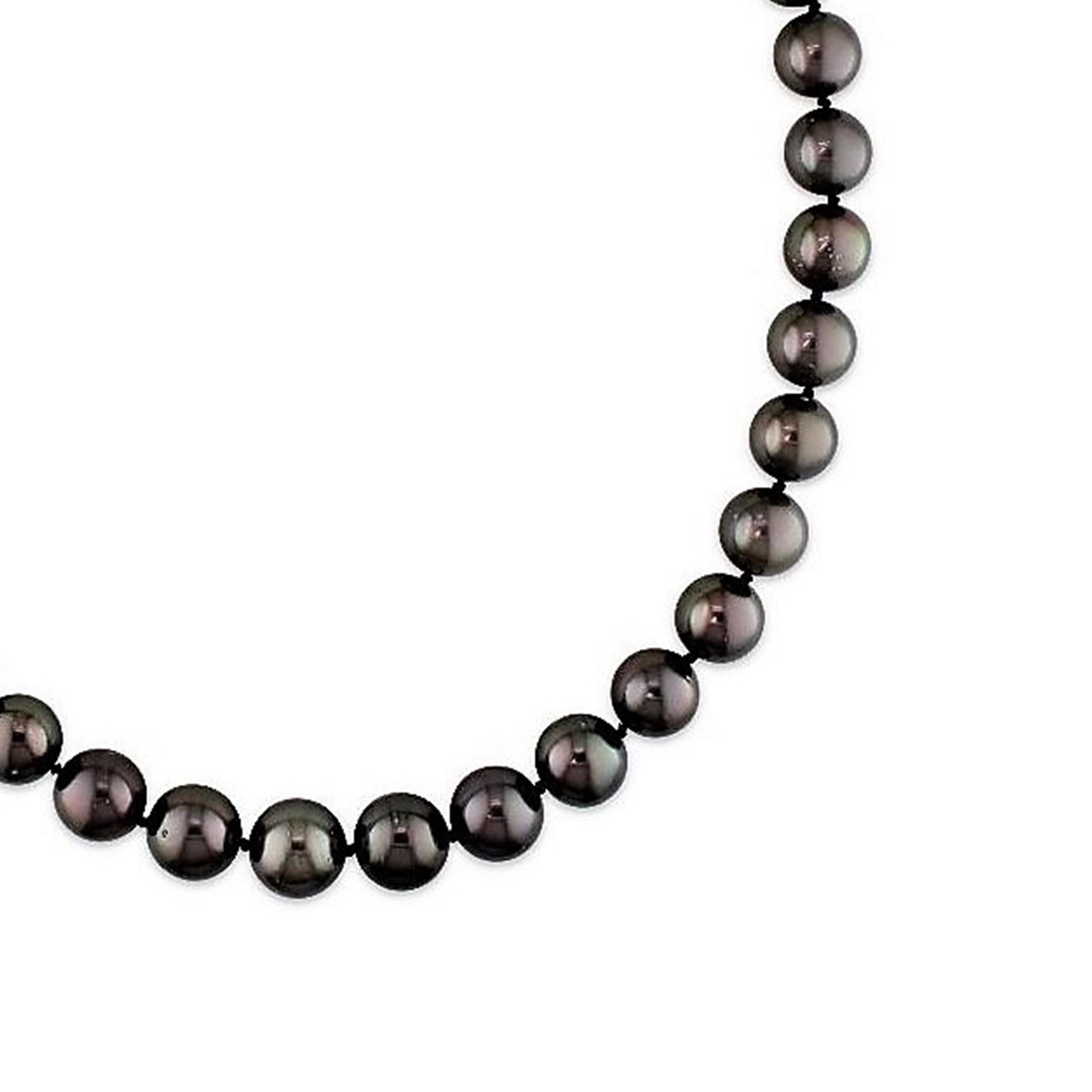 This exquisite tahitian south sea pearl necklace features 10.0-12.0mm, AAA quality pearls hand-picked for their radiant luster. 
This princess length necklace  comes packaged in a beautiful jewelry gift box. Just perfect for your next momentous