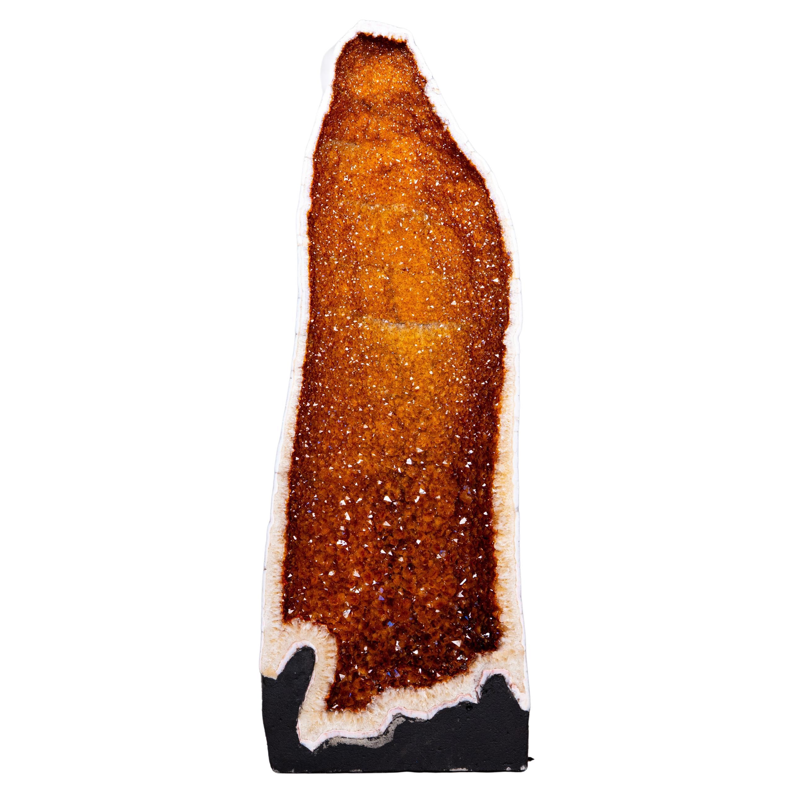 AAA Tall Citrine Cathedral Geode For Sale