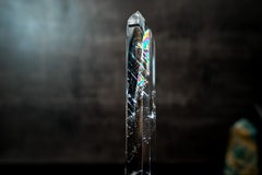 AAA Water-Clear Lemurian Quartz Wand Point from Diamantina, Brazil