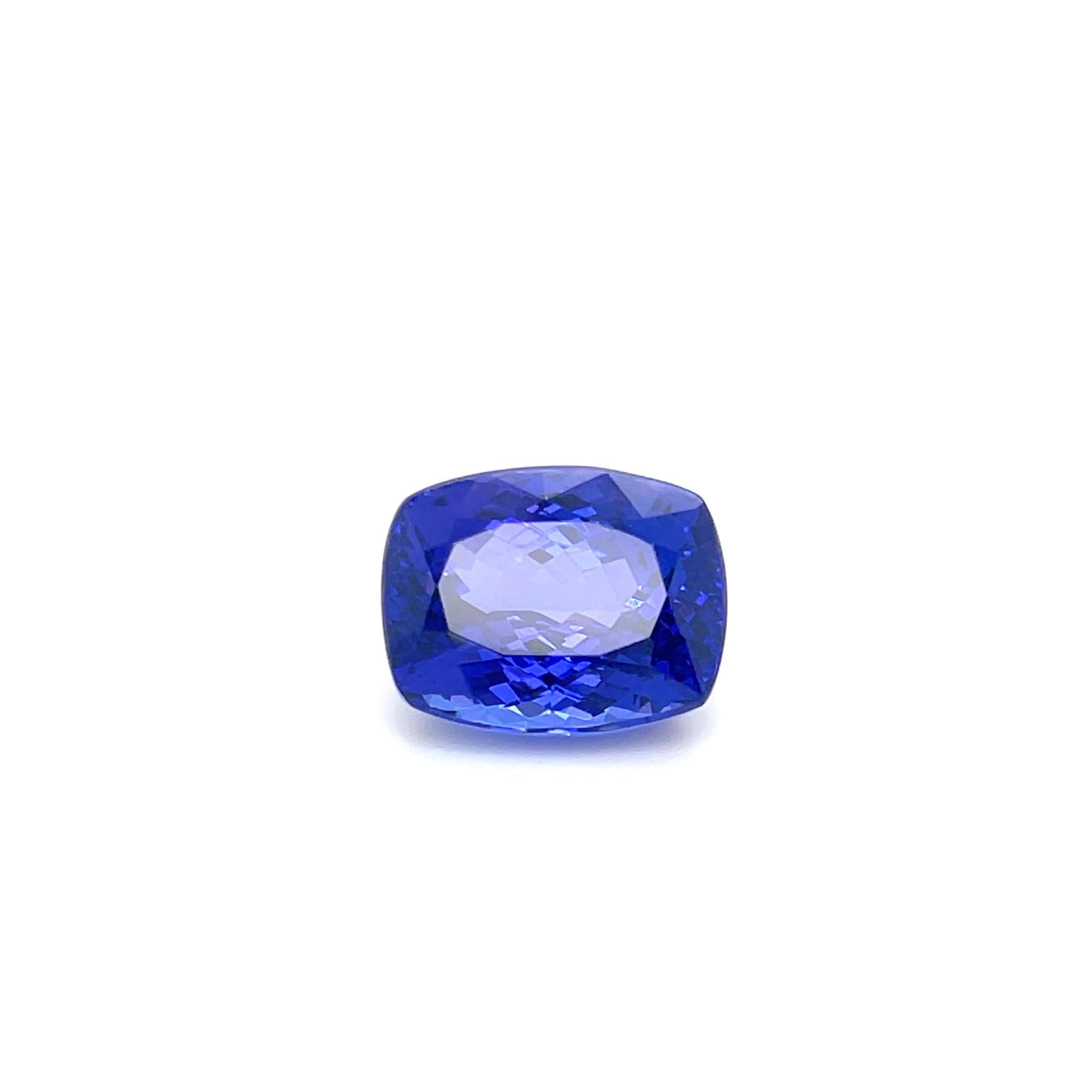 AAAA tanzanita natural talla cojín 16,8 cts piedra de nacimiento tanzanita piedra preciosa suelta Corte cojín en venta
