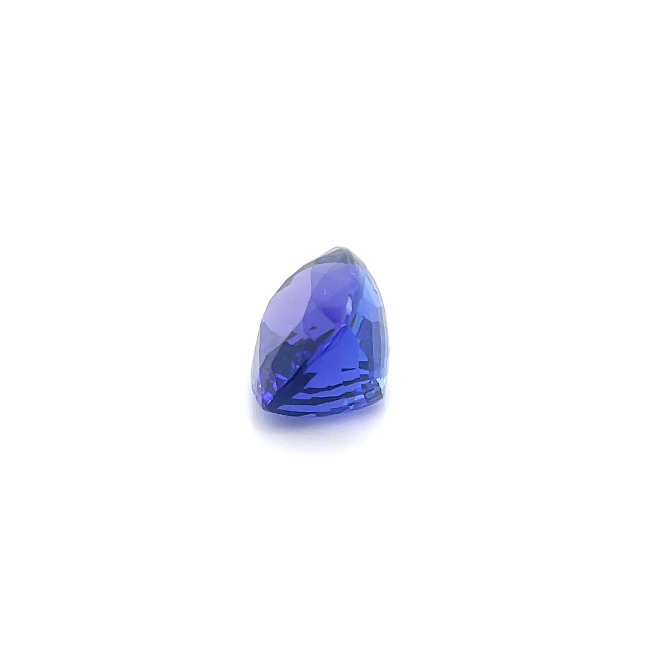 AAAA tanzanita natural talla cojín 16,8 cts piedra de nacimiento tanzanita piedra preciosa suelta en Nuevo estado para la venta en New York, NY