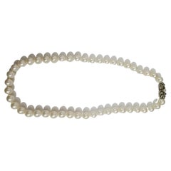 AAAA+ Quality Japanese Akoya Salt Water White Pearl Necklace
